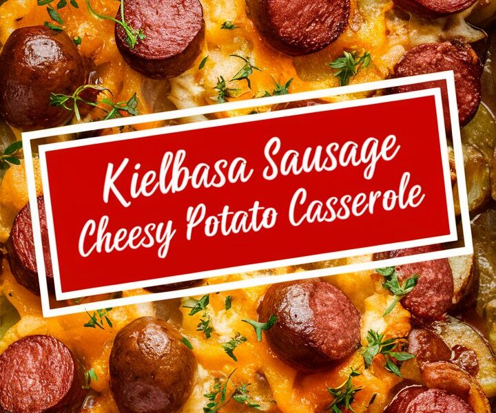 Kielbasa Sausage Cheesy Potato Casserole