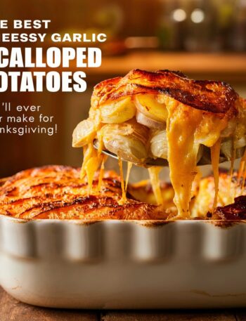 Cheesy Garlic Scalloped Potatoes Recipe