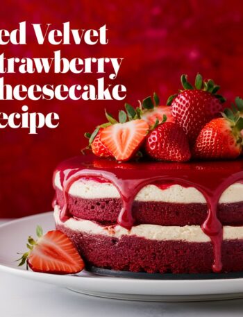 Red Velvet Strawberry Cheesecake Recipe
