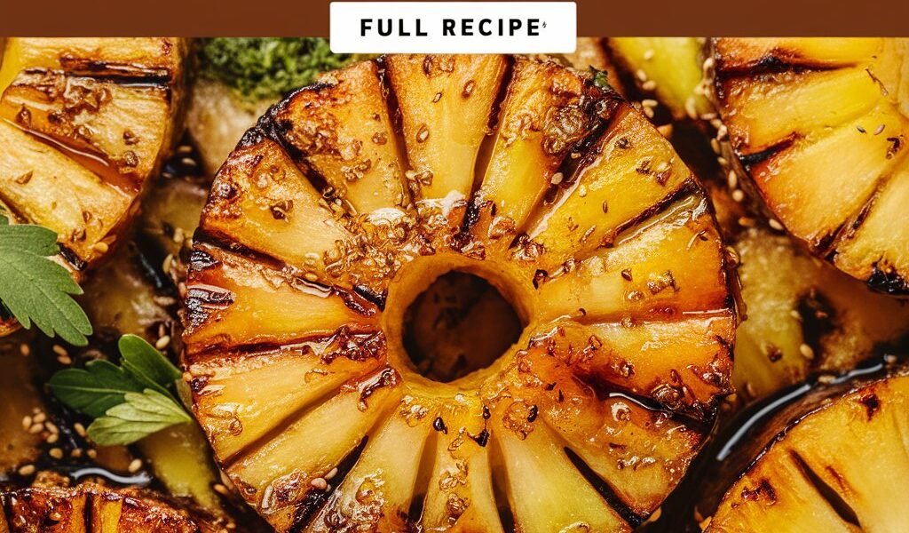 Sweet & Smoky Brown Sugar Grilled Pineapple