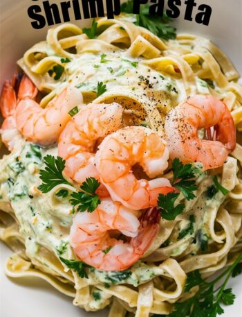 Creamy Shrimp Fettuccine Pasta