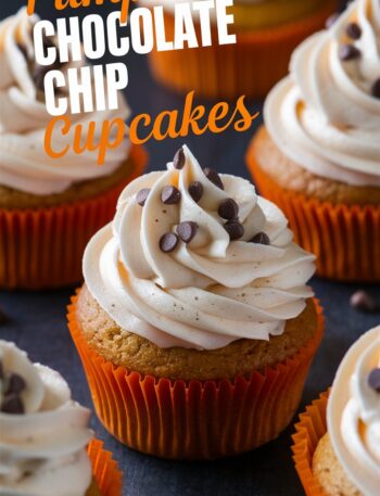 Pumpkin Chocolate Chip Cupcakes with Buttercream Frosting Recipe