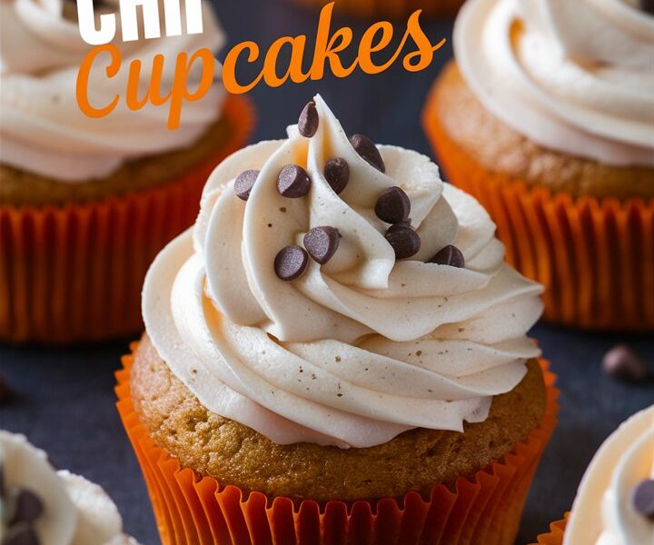 Pumpkin Chocolate Chip Cupcakes with Buttercream Frosting Recipe