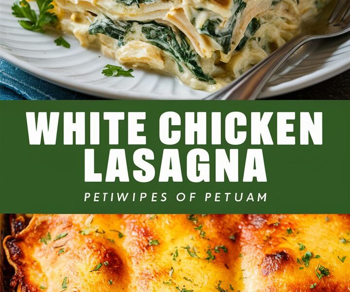 Creamy White Chicken and Spinach Lasagna Recipe