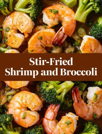 Shrimp and Broccoli Stir Fry in Garlic Sauce