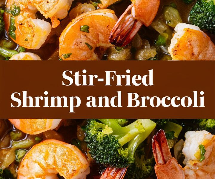 Shrimp and Broccoli Stir Fry in Garlic Sauce