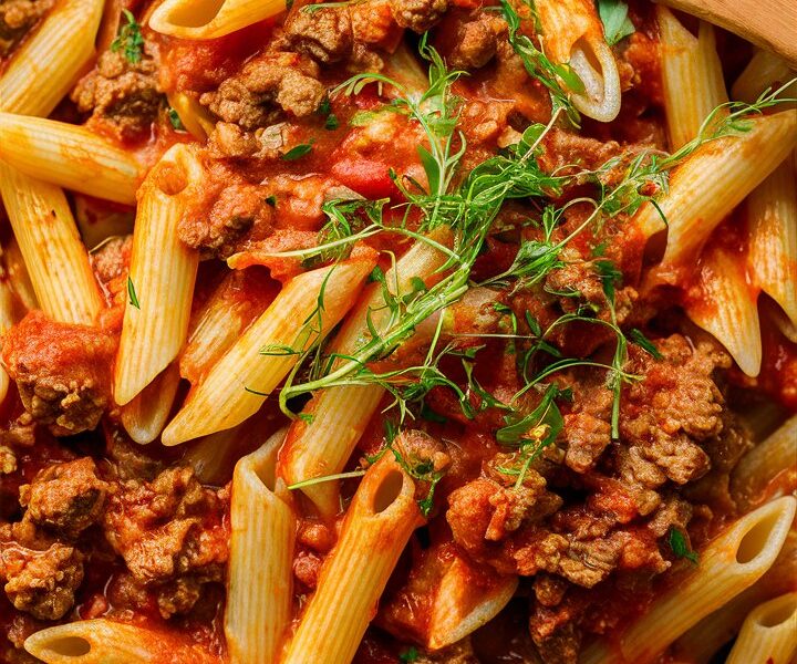 Cheesy Ground Beef Pasta