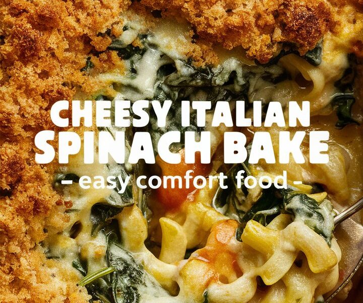 Cheesy Italian Spinach Bake Recipe