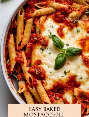 Baked Mostaccioli Recipe