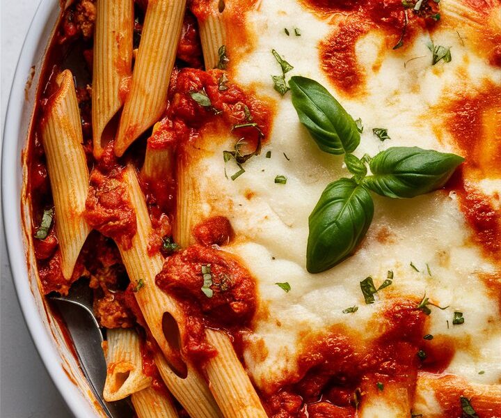 Baked Mostaccioli Recipe