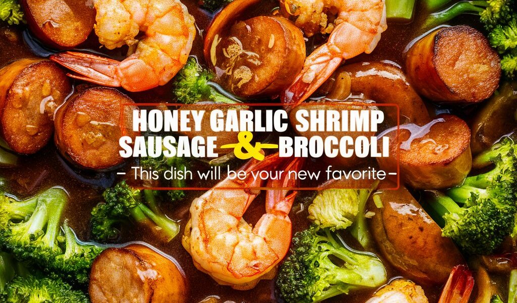 Honey Garlic Shrimp, Sausage & Broccoli Recipe