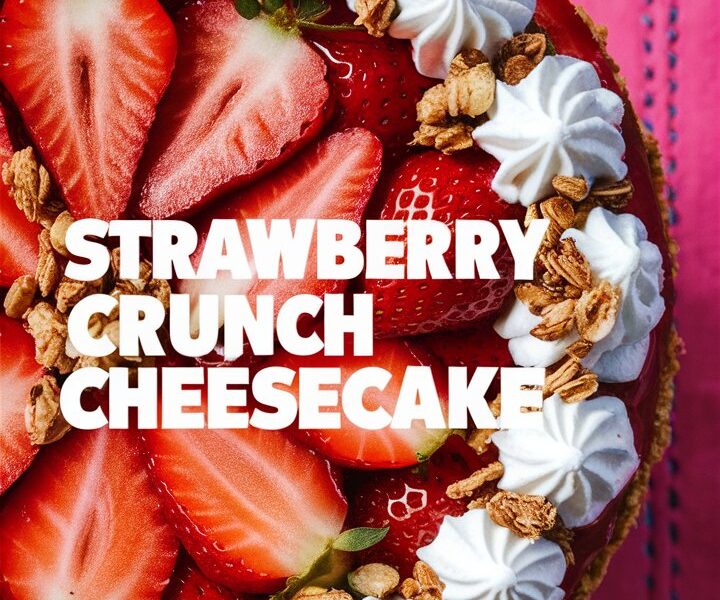 No-Bake Strawberry Crunch Cheesecake Recipe