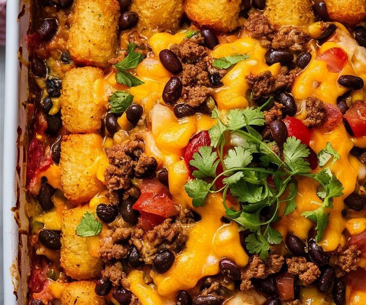 Easy Mexican Tater Tot Casserole Recipe