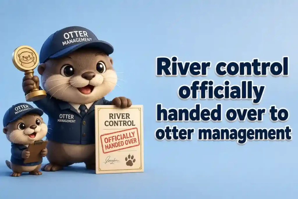 Otter River Humor And Water Life Wordplay
