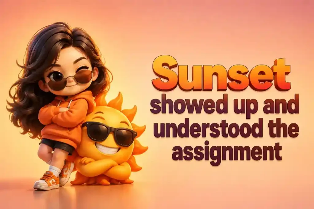 Sunset Puns By The Sea