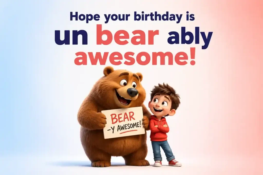 Bear Puns For Birthday Cards